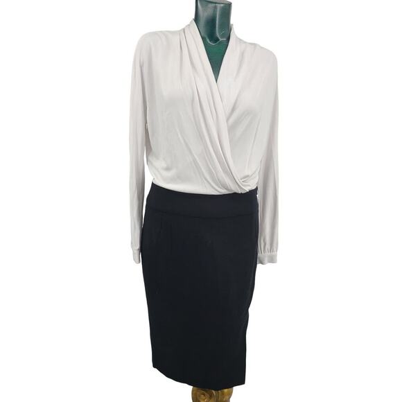 Etcetera White and Black Midi Dress - Picture 1 of 11